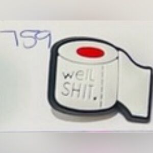 Toliet Paper Croc Charm